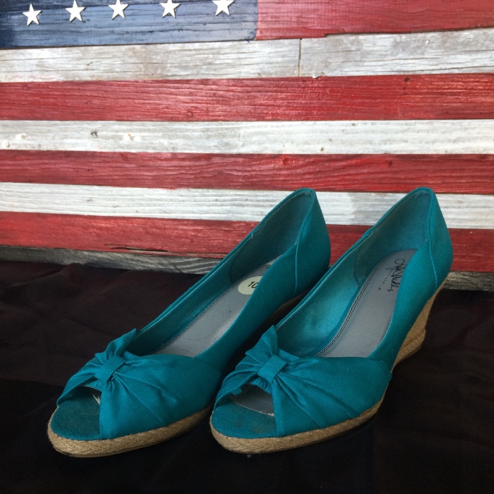 Zapatos seminuevos color Aqua